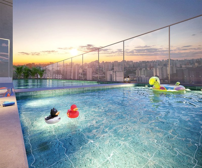 Apartamento Soberano Guilhermina - Residencial 2 dormitórios 38m² Santo Alexandre São Paulo - Piscina