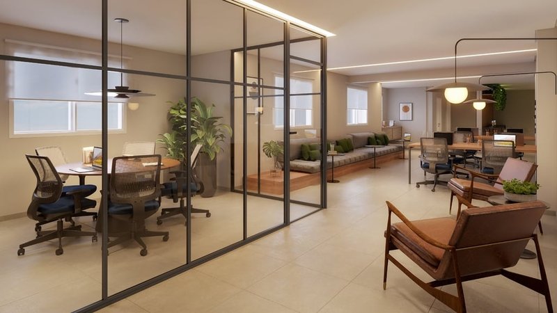 Apartamento Gran Sky 1 suíte 70m² Jericino São Paulo - Coworking