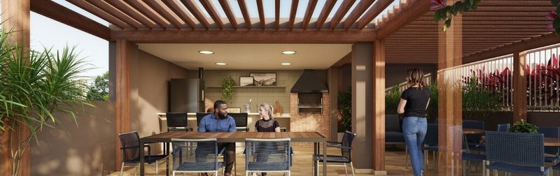 Apartamento Gran Sky 1 suíte 70m² Jericino São Paulo - Churrasqueira