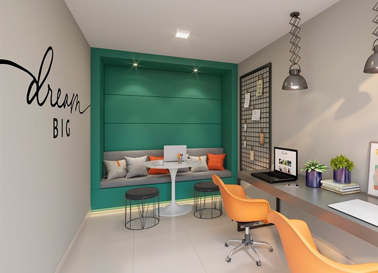 Apartamento Plano&Rio Bonito 2 dormitórios 35m² Olívia Guedes Penteado São Paulo - Coworking