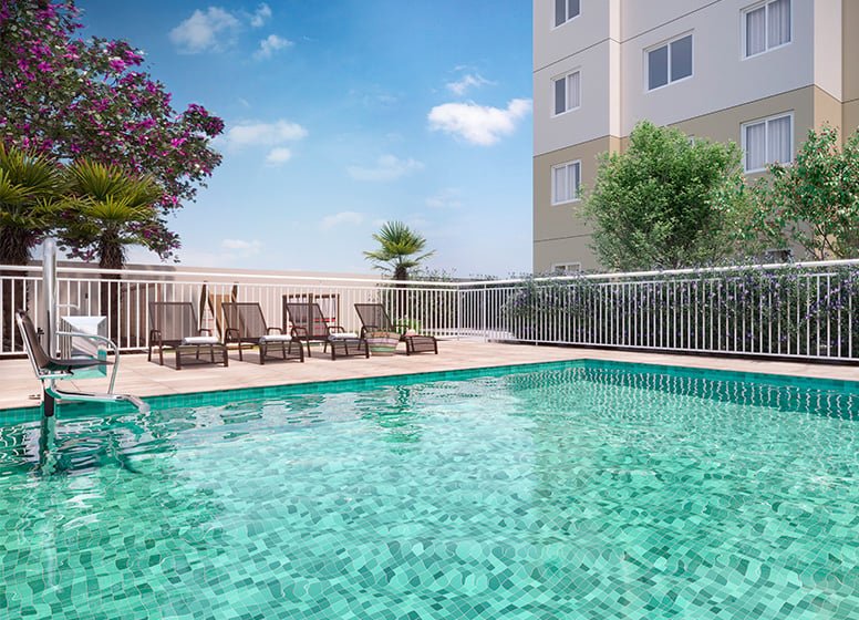 Apartamento Plano&Mais Itaquera Marabá 2 dormitórios 31m² São Félix do Piauí São Paulo - Piscina