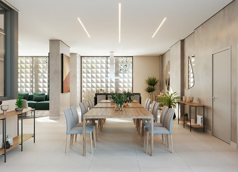 Apartamento Oriz by Plano&Plano - Residencial 39.31m² 2D Dom Manuel São Paulo - Espaco gourmet