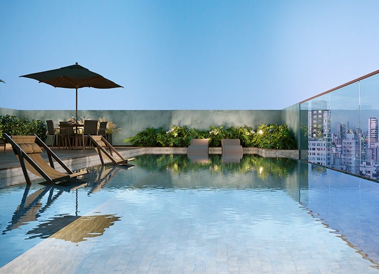 Apartamento Oriz by Plano&Plano - Residencial 39.31m² 2D Dom Manuel São Paulo - Piscina