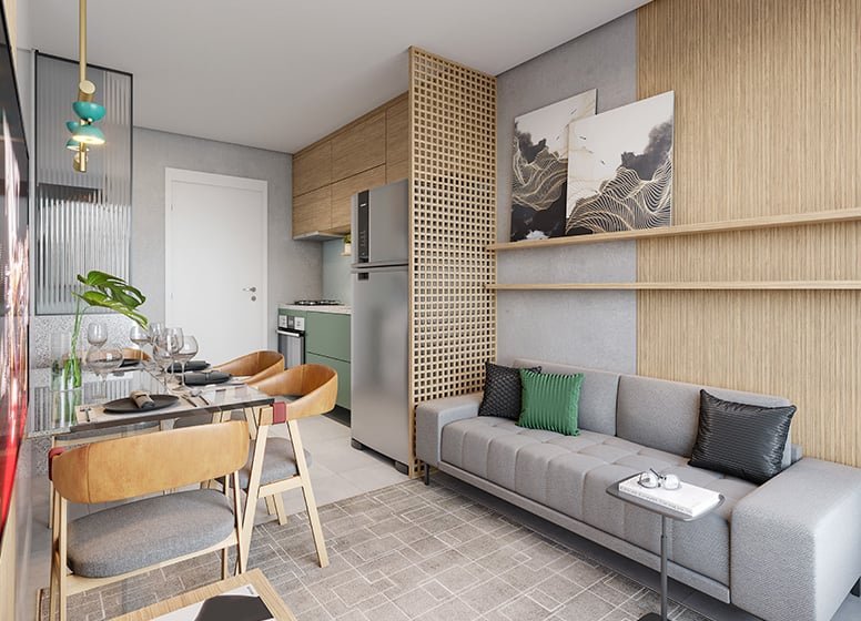 Apartamento Plano&Guaianases Estaleirador 2 dormitórios 34m² Estaleirador São Paulo - Living