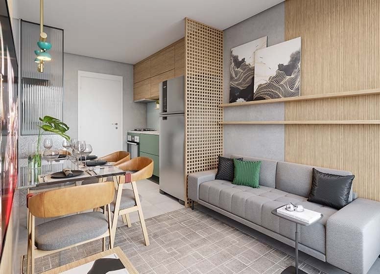 Apartamento Plano&Vista Cantareira 2 dormitórios 34m² Raimundo Pereira de Magalhães São Paulo - Living
