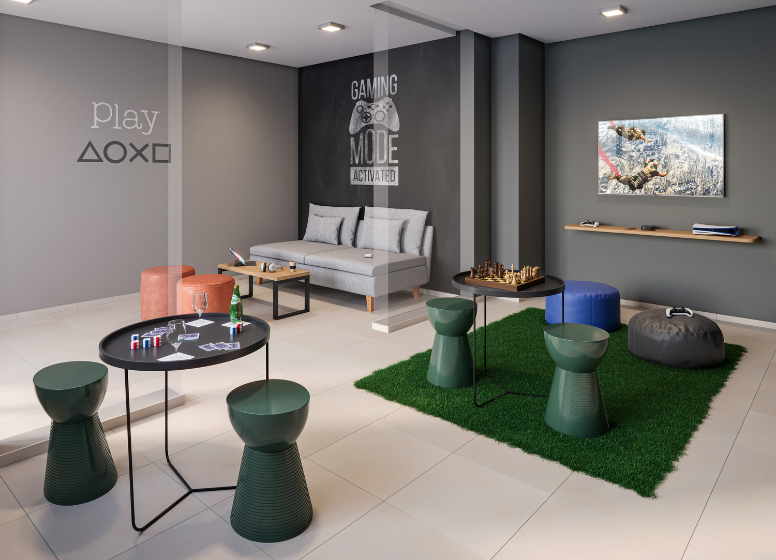Apartamento Plano&Vista Cantareira 2 dormitórios 34m² Raimundo Pereira de Magalhães São Paulo - Sala de jogos