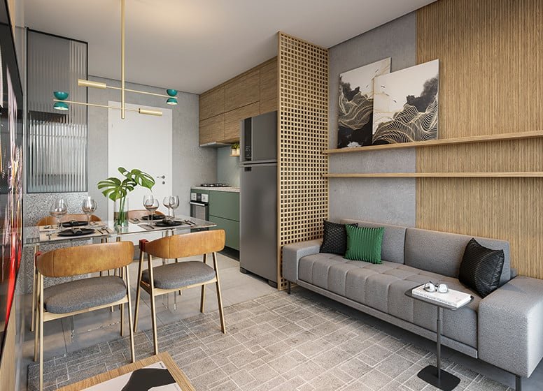Apartamento Plano&Estação Engenheiro Goulart 2 dormitórios 33m² Alto Pajéu São Paulo - Living