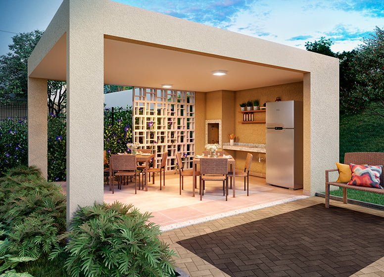 Apartamento Portal Vista da Represa Vila Rio Bonito 32.46m² 2D José Rafaeli São Paulo - Churrasqueira