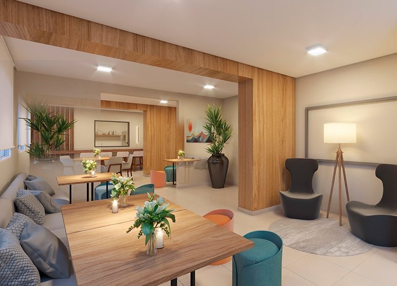 Apartamento Portal Vista da Represa Vila Rio Bonito 2 dormitórios 35m² José Rafaeli São Paulo - Salao de festas