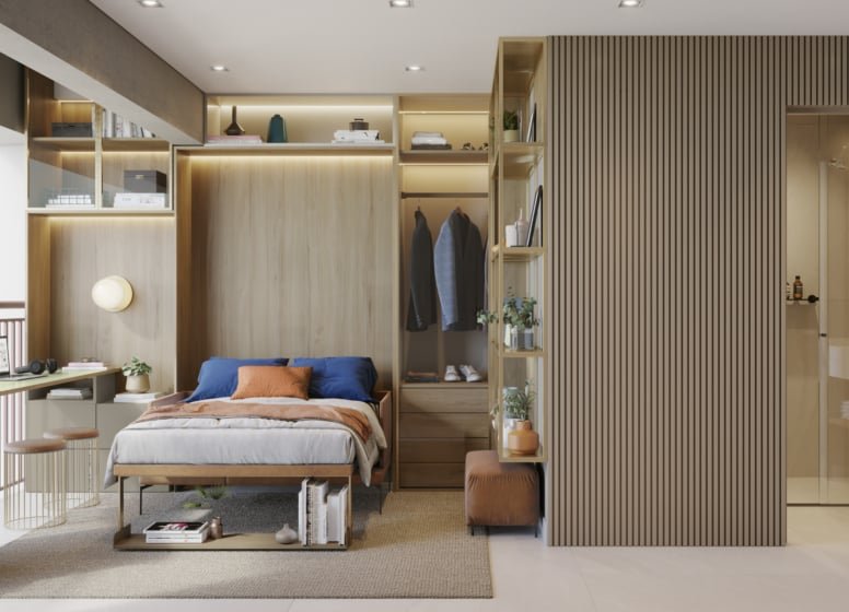 Studio Oriz by Plano&Plano - NR 1 dormitório 22m² Dom Manuel São Paulo - Dormitorio