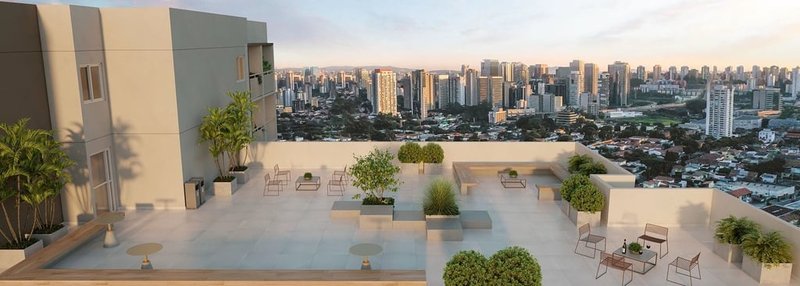 Apartamento Mistá by Plano&Plano Ubiatans - Residencial 1 suíte 27m² dos Ubiatans São Paulo - Terraco coletivo