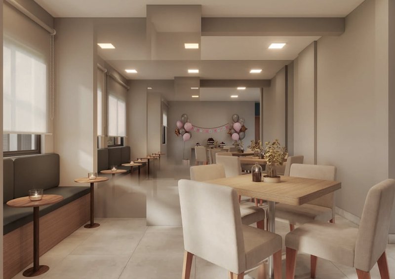 Apartamento Mundo Apto Inajar - Residencial 2 dormitórios 33m² Inajar de Souza São Paulo - Salao de festas
