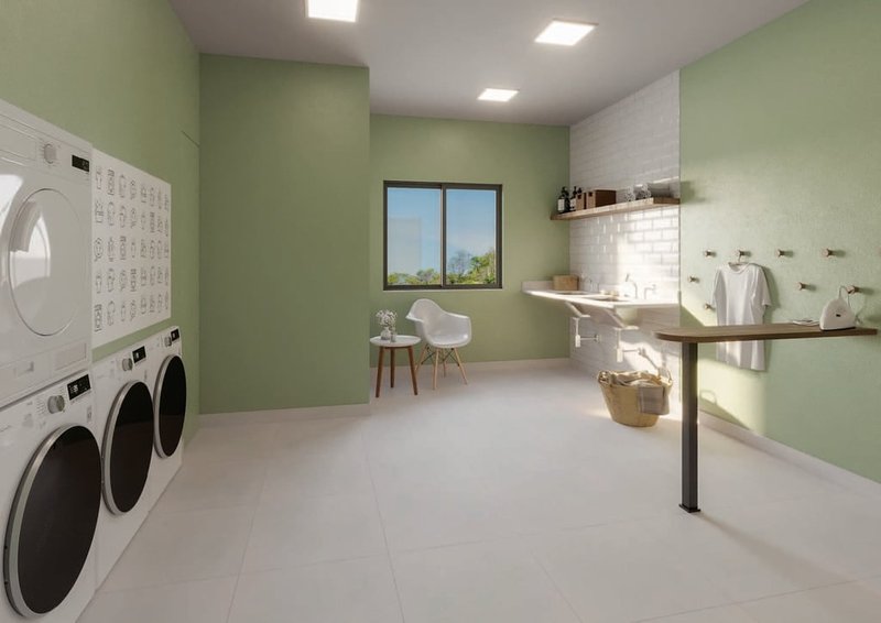Apartamento Mundo Apto Inajar - Residencial 2 dormitórios 33m² Inajar de Souza São Paulo - Lavanderia