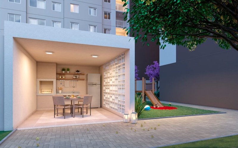 Apartamento Mapp Barra Funda - Fase 2 1 suíte 25m² Achilles Orlando Curtolo São Paulo - Churrasqueira