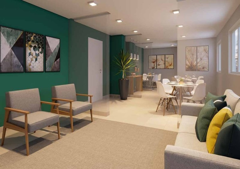 Apartamento Portal Pacaembu Vila Sumaré 2 dormitórios 33m² dos Americanos São Paulo - Salao de festas