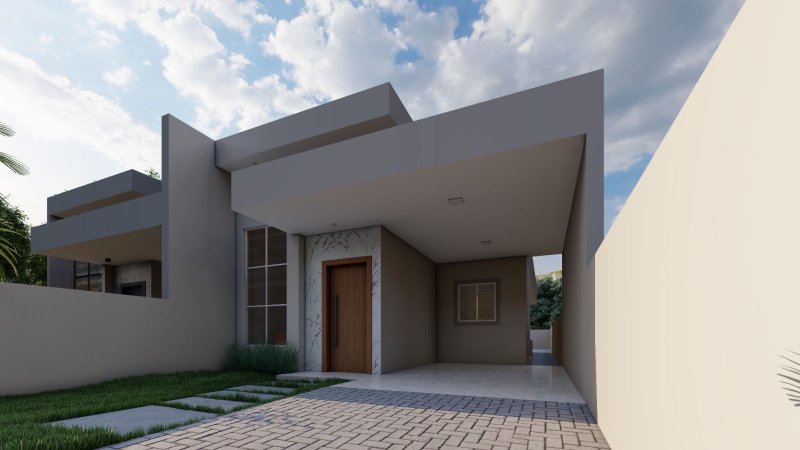 CASA COM 1 SUÍTE MAIS 2 DORMITÓRIOS EM DOM JOAQUIM - Brusque - 