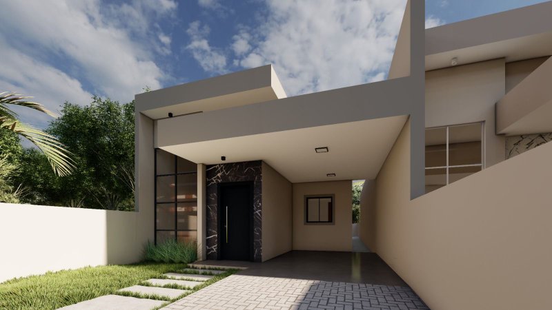 CASA COM 1 SUÍTE MAIS 2 DORMITÓRIOS EM DOM JOAQUIM - Brusque - 