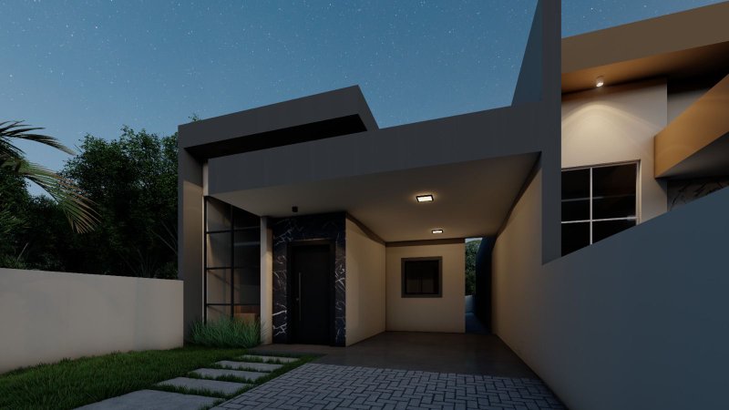 CASA COM 1 SUÍTE MAIS 2 DORMITÓRIOS EM DOM JOAQUIM - Brusque - 