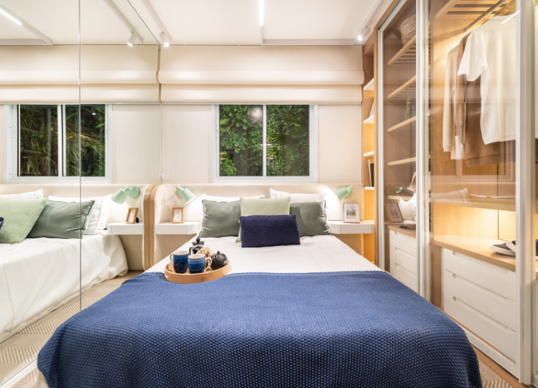 Apartamento Meu Plano&Interlagos Campo Grande 2 dormitórios 32m² Zike Tuma São Paulo - Dormitorio