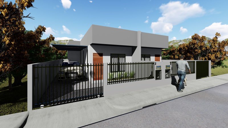 CASA COM 2 DORMITÓRIOS NO RIO BRANCO - Brusque - 