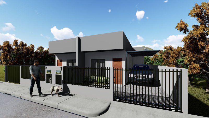 CASA COM 2 DORMITÓRIOS NO RIO BRANCO - Brusque - 