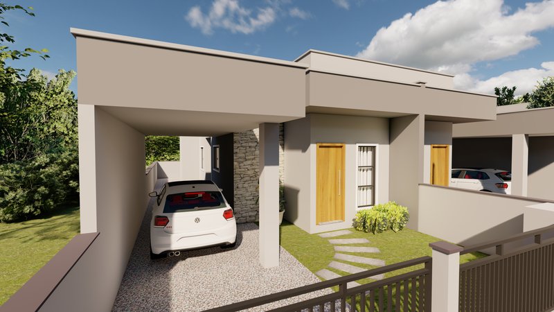 CASA COM 1 SUÍTE MAIS 1 DORMITÓRIO NA GUABIRUBA SUL - Guabiruba - 
