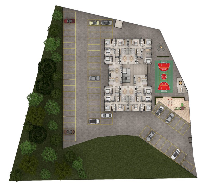APARTAMENTO COM 2 DORMITÓRIOS NA AZAMBUJA - Brusque - 