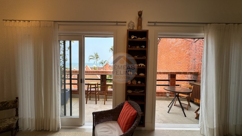Casa em condomínio no canto direito da Praia de Juquehy - LOCAÇÃO DIÁRIA - São Sebastião - 