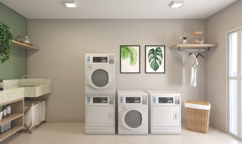 Apartamento Plano&Nova Espraiada 1 suíte 27m² Gutemberg São Paulo - Lavanderia