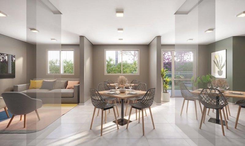 Apartamento Plano&Nova Espraiada 1 suíte 27m² Gutemberg São Paulo - Salao de festas