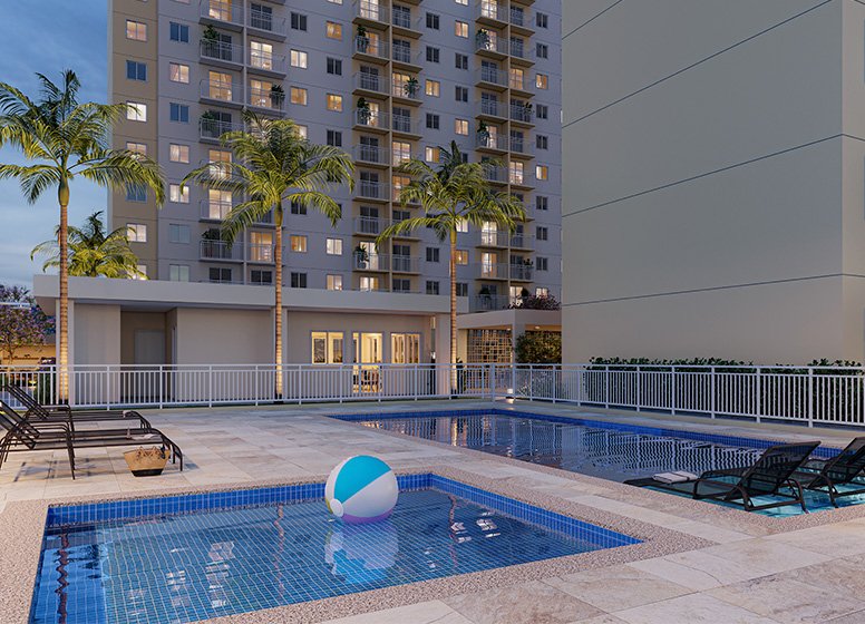 Apartamento Plano&Estação Penha 1 suíte 27m² Ingu São Paulo - Piscina