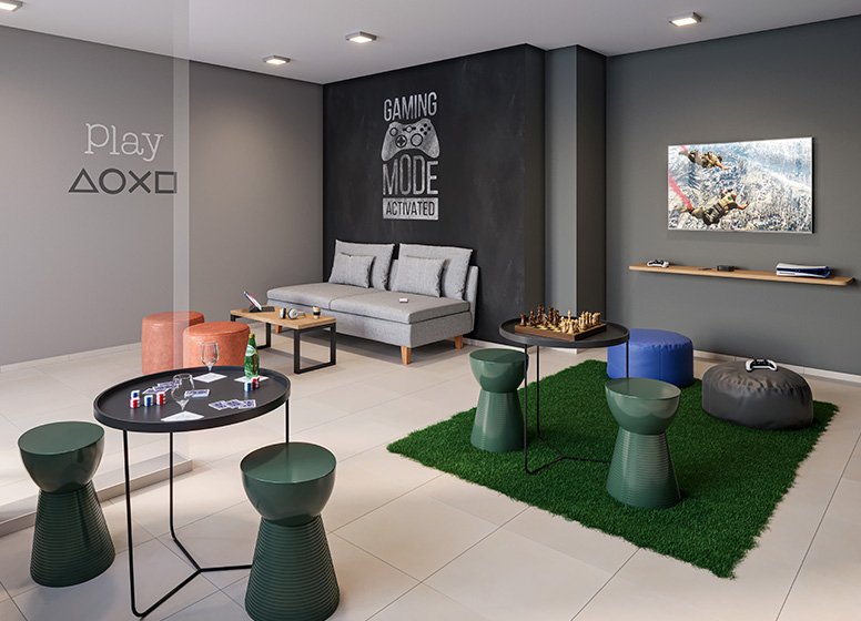 Apartamento Plano&Estação Penha 1 suíte 27m² Ingu São Paulo - Sala de jogos