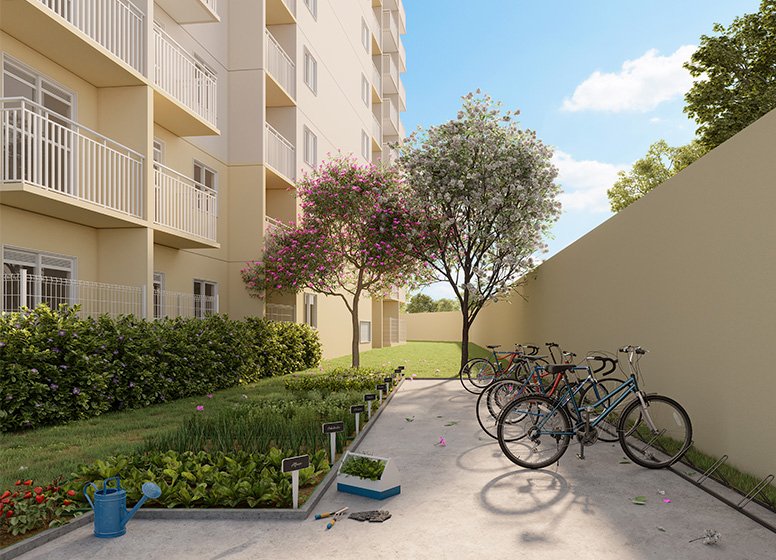 Apartamento Plano&Estação Penha 1 suíte 27m² Ingu São Paulo - Bicicletario