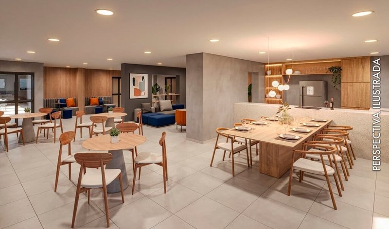 Apartamento Peak Vila Olímpia - Residencial 44.43m² 2D Quatá São Paulo - Salão de festas