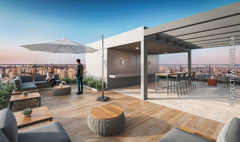 Apartamento Peak Vila Olímpia - Residencial 44.43m² 2D Quatá São Paulo - Terraço coletivo