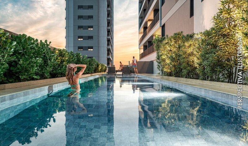 Apartamento Peak Vila Olímpia - Residencial 44.43m² 2D Quatá São Paulo - Piscina