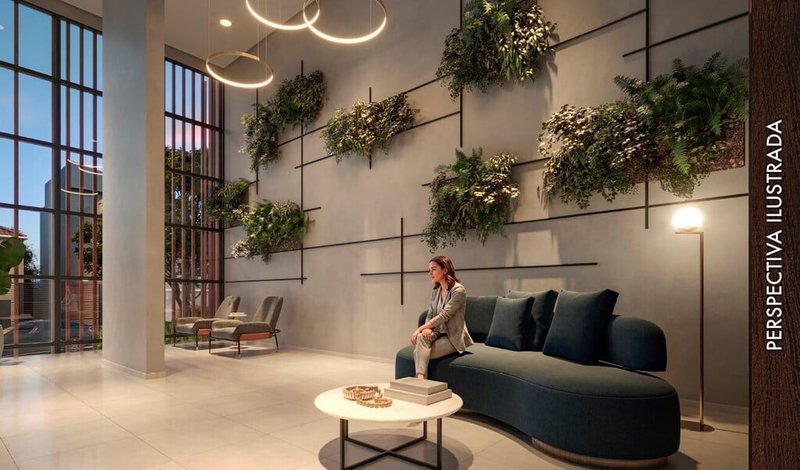 Studio Peak Vila Olímpia - Residencial 25.6m² 1D Quatá São Paulo - Hall