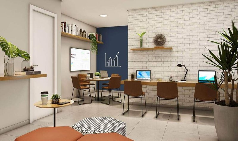 Apartamento Fast Interlagos 37.27m² 2D Antônio Le Voci São Paulo - Coworking