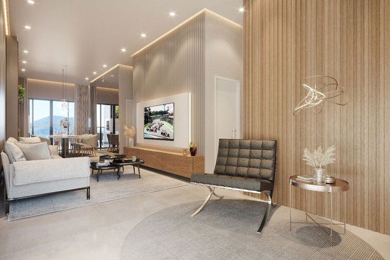 Apartamento Dublin Residence 3 suítes 129m² 244 Itapema - Living
