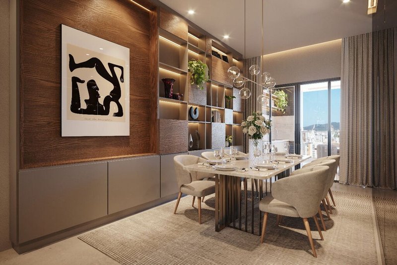 Apartamento Dublin Residence 3 suítes 129m² 244 Itapema - Living