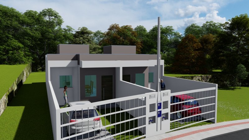 CASA GEMINADA COM 1 SUÍTE MAIS 1 DORMITÓRIO NO ZANTÃO - Brusque - 