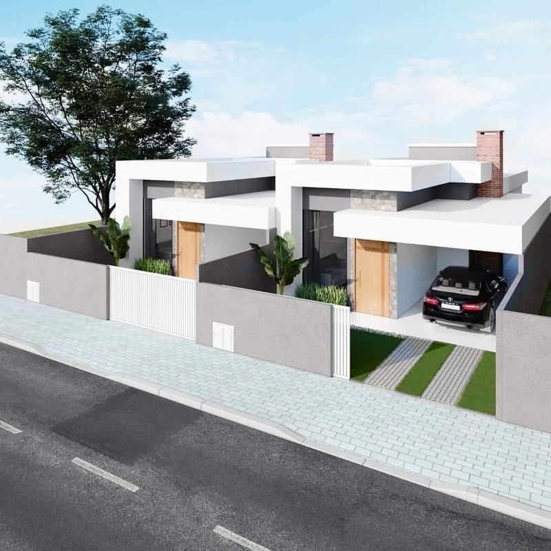 CASA COM 1 SUÍTE MAIS 1 DORMITÓRIO NA ÁGUAS CLARAS - Brusque - 