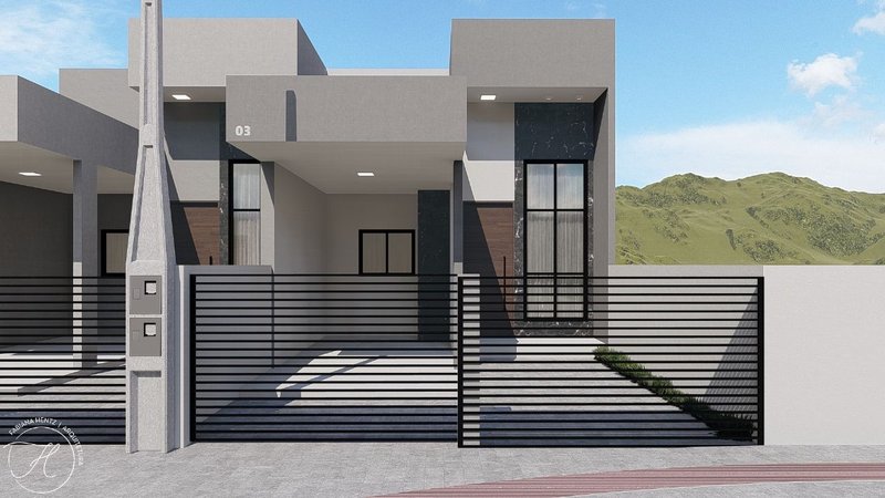 CASA COM 1 SUÍTE MAIS 2 DORMITÓRIOS NO RIO BRANCO - Brusque - 