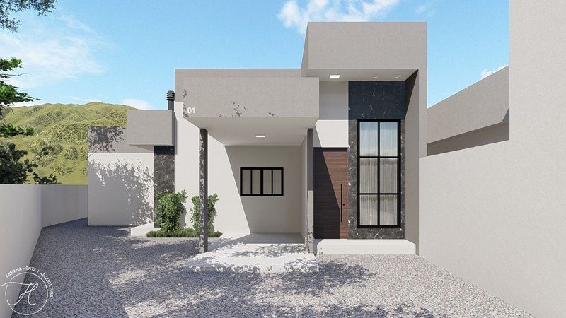 CASA COM 1 SUÍTE MAIS 2 DORMITÓRIOS NO RIO BRANCO - Brusque - 