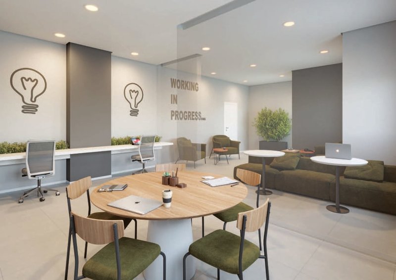 Apartamento Neo Bosque Maia 70.47m² 3D Antonieta Guarulhos - Coworking