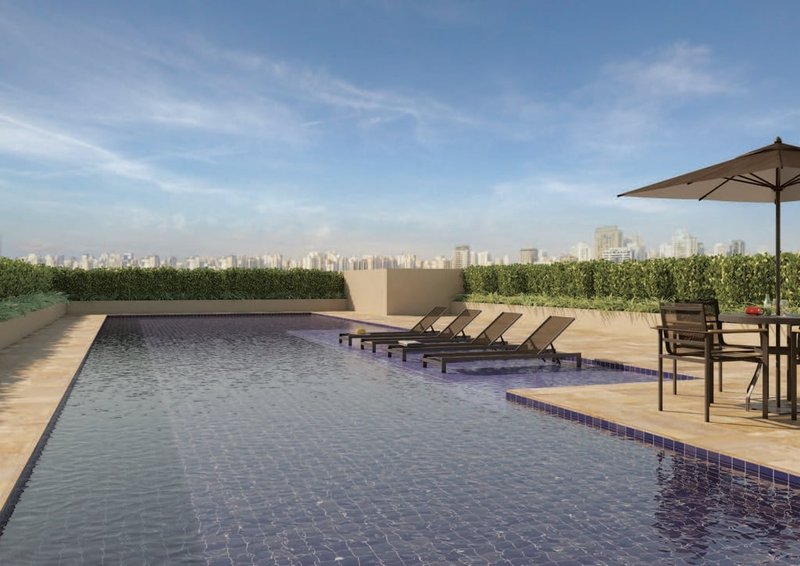Apartamento Neo Bosque Maia 70.47m² 3D Antonieta Guarulhos - Piscina
