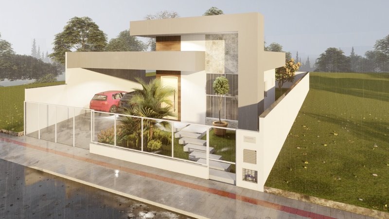 CASA COM 1 SUÍTE MAIS 2 DORMITÓRIOS NO BAIRRO SÃO JOÃO - Brusque - 