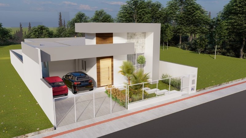 CASA COM 1 SUÍTE MAIS 2 DORMITÓRIOS NO BAIRRO SÃO JOÃO - Brusque - 