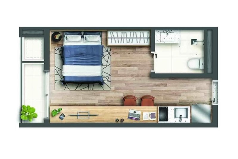 Apartamento a venda - Rua Alvarenga - 1 dormitório 26m² Alvarenga São Paulo - 
