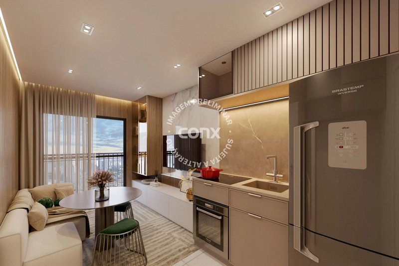 Studio Unique Fit Vila Mariana - Residencial 1 dormitório 29m² Capitão Cavalcanti São Paulo - Living